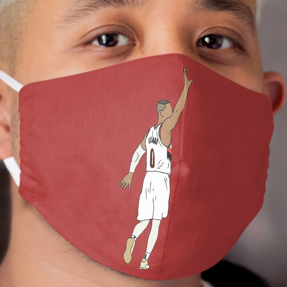 Damian Lillard Waves Goodbye Cloth Face Mask