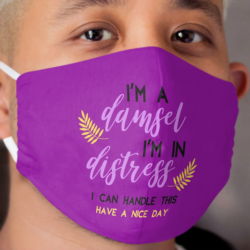 Damsel in Distress Cloth Face Mask