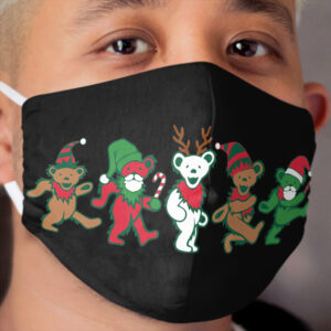Dancing Bears Christmas. Legends never die. Cloth Face Mask