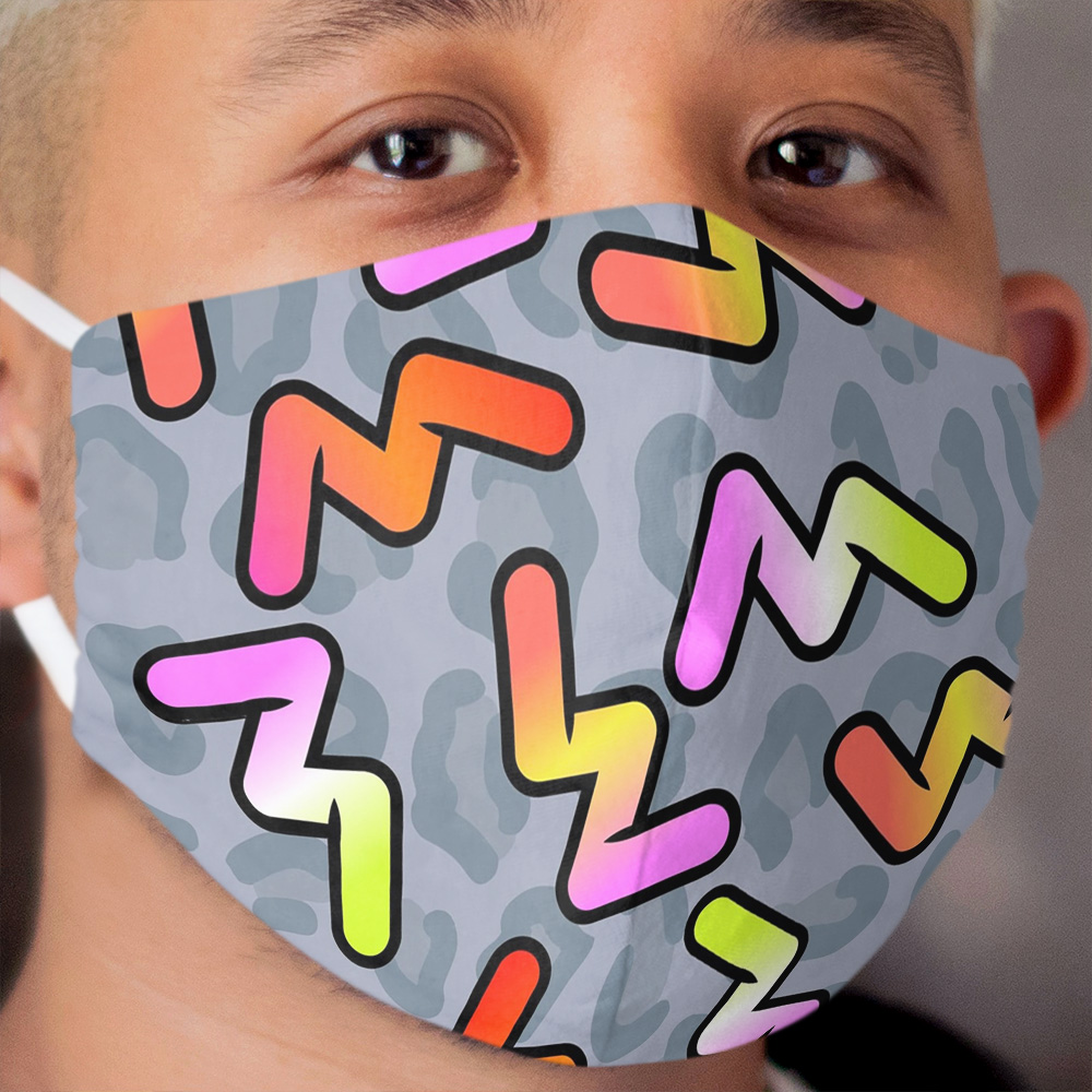 Daniel Ricciardo - Become Unstuck 90's pattern Cloth Face Mask