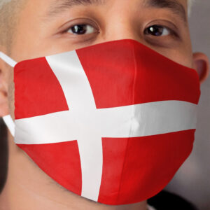 Dannebrog Danish flag flag Denmark Cloth Face Mask