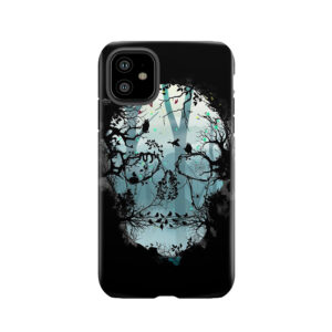 Dark Forest Skull Tough Phone Case