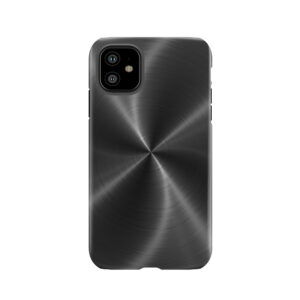 Dark Gray Stainless Shiny Steel Metal Look Tough Phone Case