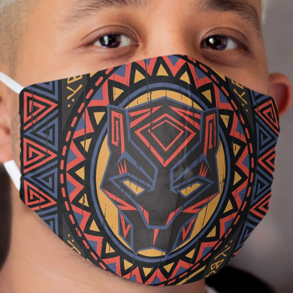 Dark Panther Tribal Edition Cloth Face Mask