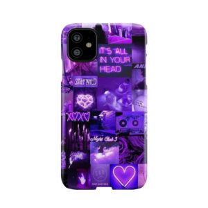 Dark Purple Collage Phone Case