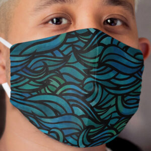 Dark waves Cloth Face Mask