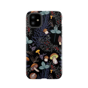 Dark Wild Forest Mushrooms Tough Phone Case