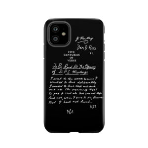 Dead Poets Society Five Centuries Of Verse Black Tough Phone Case