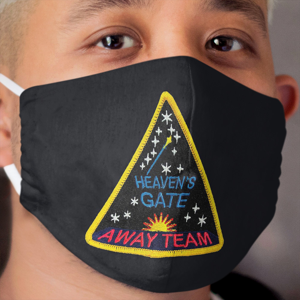 Death Cult Heavens Gate Away Team Patch Cloth Face Mask