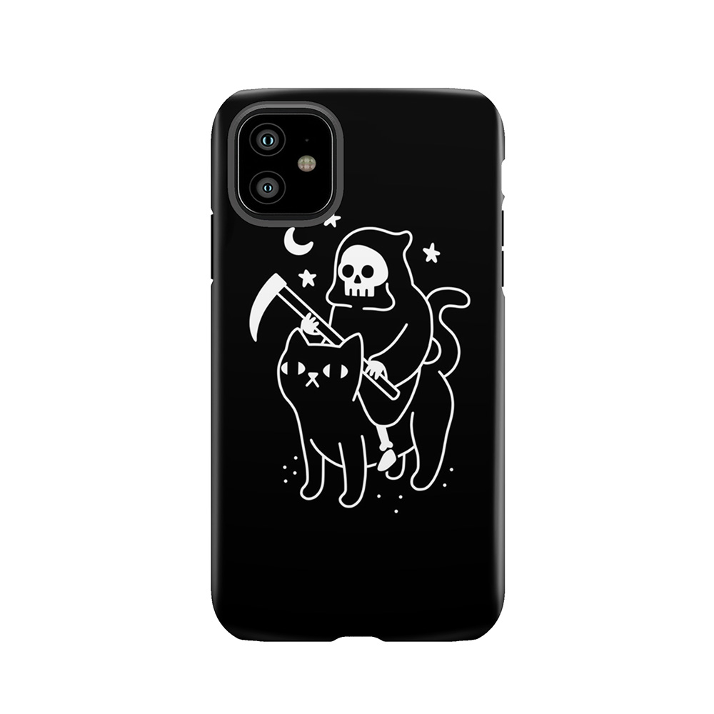 Death Rides A Black Cat Tough Phone Case