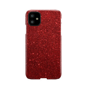 Deep Red Sparkly Valentine Sweetheart Glitter Phone Case