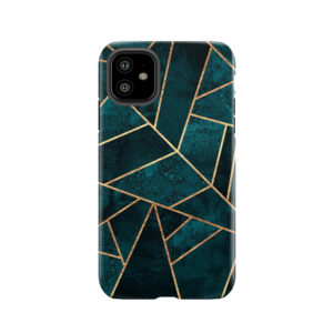 Deep Teal Stone Tough Phone Case