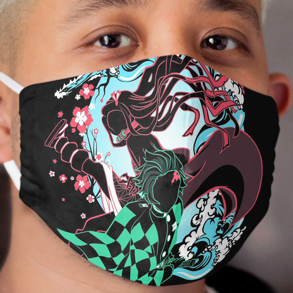 Demon Slayer Siblings Cloth Face Mask