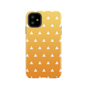 Demon Slayer Zenitsu Agatsuma Haori Pattern Tough Phone Case