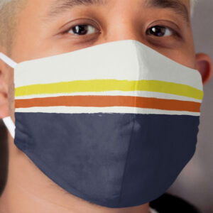 Desert Night Stripes Cloth Face Mask