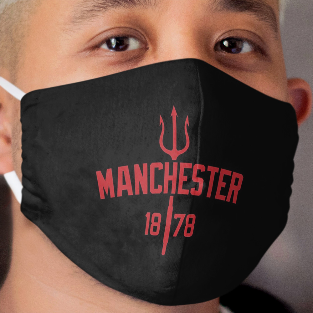 Devils of Manchester, Manchester is red, Glory Glory United Cloth Face Mask