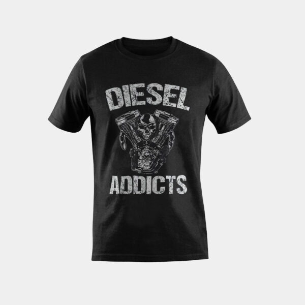 Diesel Addicts Power Stroke 4X4 Engine T-Shirt