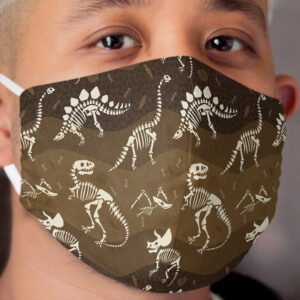 Dinosaur Fossil Pattern Cloth Face Mask