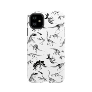 Dinosaur Skeleton Diagrams Tough Phone Case