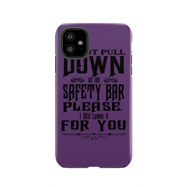Disney Haunted Mansion Ghost Host Do not pull down on the safety bar... Tough Phone Case