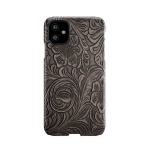 Distressed Smoky Tooled Leather Pattern Phone Case
