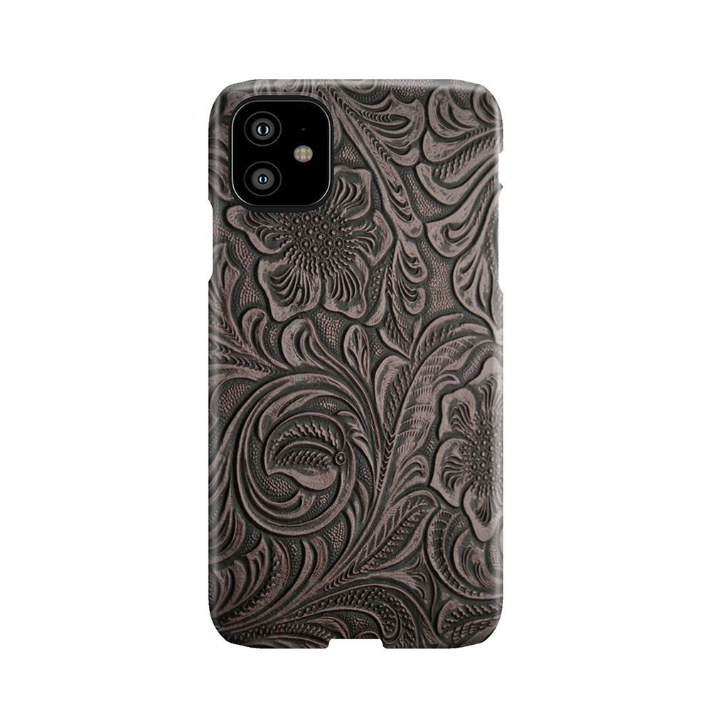 Distressed Smoky Tooled Leather Pattern Phone Case