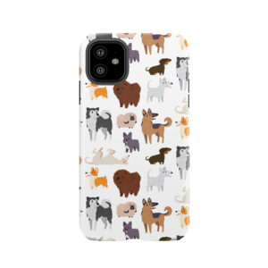 Dog Breeds Pattern Tough Phone Case