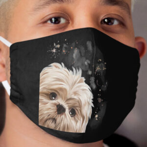 Dog Curious Shih Tzu Cloth Face Mask