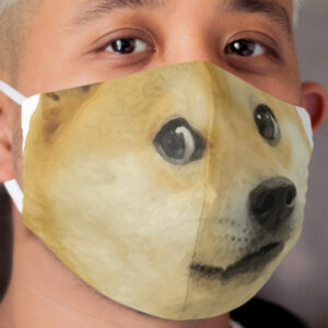 Doge Meme breed japanese dog Cloth Face Mask