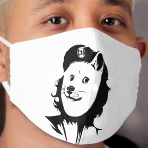 Dogecoin to the moon - in Dogecoin We Trust Cloth Face Mask