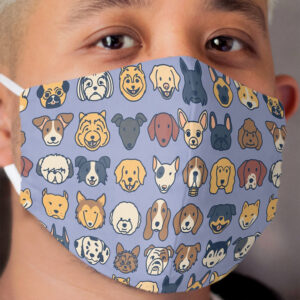 Doggos - Blue Cloth Face Mask