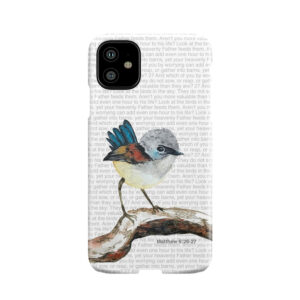 Don'T Worry, Bird Watercolor / Matthew 6:26-27 Phone Case