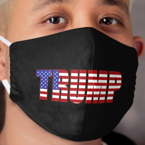 Donald Trump American Flag Patriotic Fourth of July USA Cloth Face Mask