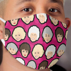 Dorothy, Blanche, Rose and Sophia Pink Cloth Face Mask