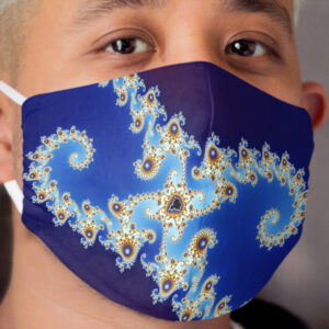 Double Hook Mandelbrot Set Cloth Face Mask