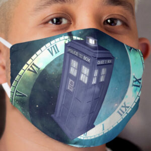 Dr. Who/TARDIS collage Cloth Face Mask