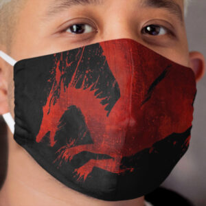 Dragon Age Origins: Blood Dragon (Black BG) Cloth Face Mask