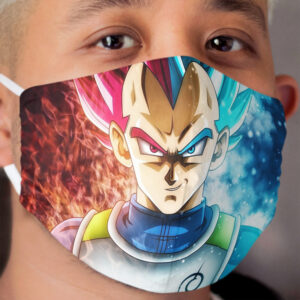DRAGON BALL SUPER - Vegeta BY Dabstox Cloth Face Mask