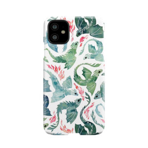 Dragon Fire Blue & Green Phone Case