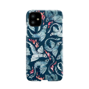 Dragon Fire Dark Blue Phone Case