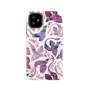 Dragon Fire Pink & Purple Tough Phone Case