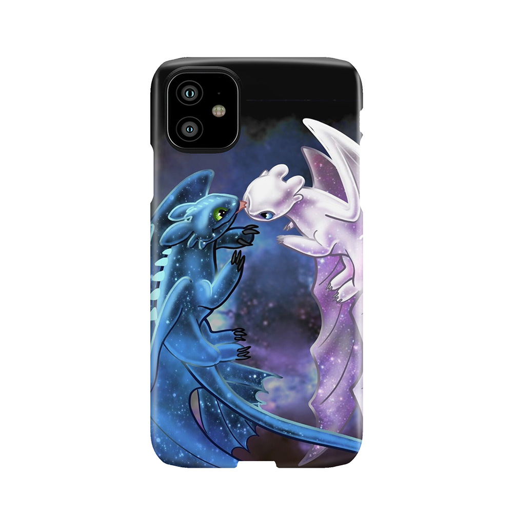 Dragon Heart - Starry Dragons - Toothless And Light Fury Phone Case