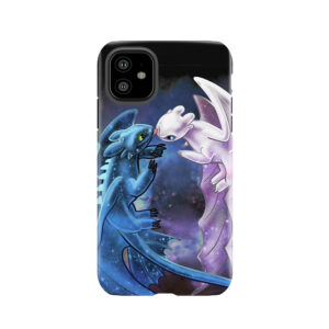 Dragon Heart - Starry Dragons - Toothless And Light Fury Tough Phone Case