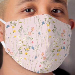Dreamy Floral Pattern Cloth Face Mask