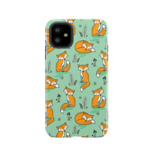 Dreamy Fox In Green Tough Phone Case