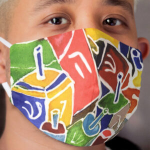 Dreidel Time Cloth Face Mask