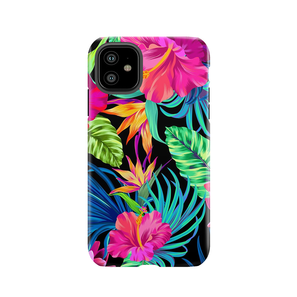 Drive You Mad Hibiscus Pattern Tough Phone Case