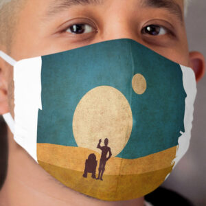 Droids In The Dunes Cloth Face Mask
