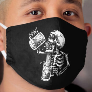 Drunk skull Cloth Face Mask