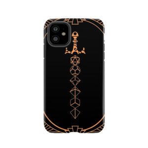 Dungeon Armorys Magical Orange Dice Sword Tabletop Rpg Gaming Tough Phone Case
